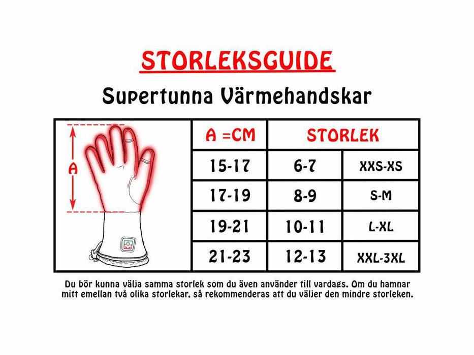 Tunna värmehandskar - BeWarm